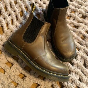 Dr. Martens Green Chelsea style boots